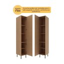Ver imagem 3 de Paneleiro Armário de Cozinha com 2 Portas 40cm Multimóveis Cr20413 Freijó