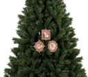 Ver imagem 2 de Kit Porta Retrato Gliter Rosê para Árvore Natal 10cm 6 Peças - Magizi