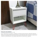 Ver imagem 2 de Mesa De Cabeceira Milão Nicho Quarto Mdf Branco Cobre