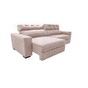 Ver mais imagens de Sofá Retrátil e Reclinável 2,55m Molas Ensacadas Cama inBox Style Thermo Gel Linho Bege Claro