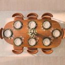 Ver imagem 2 de Conjunto de Jantar com Mesa Orgânica Tali 210cm e 8 Cadeiras Ema CabeCasa MadeiraOriginals Marrom