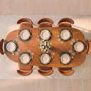 Ver imagem 2 de Conjunto de Jantar com Mesa Orgânica Tali 210cm e 8 Cadeiras Ema CabeCasa MadeiraOriginals Marrom
