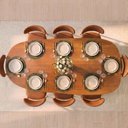 Ver imagem 2 de Conjunto de Jantar Mesa Orgânica Tali 210cm e 8 Cadeiras Ema CabeCasa MadeiraOriginals Marrom
