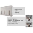 Ver imagem 5 de Guarda Roupa Casal 6 Portas e 8 Gavetas c/ Espelho Dello Plus Canela/FendiOff - Novo Horizonte