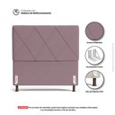 Ver imagem 3 de Cabeceira Cama Box Solteiro Mel 90cm com Frame Veludo Rosê - Abmaza