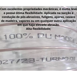 Mangueira IVPU Duto Para Aspirador De Pó Cnc 4" - 5 Metros - 5