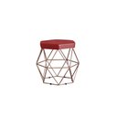 Ver imagem 3 de Kit 3 Puffs Decorativos Aramado Vanessa-Corino Vermelho