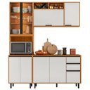 Ver imagem 2 de Armário de Cozinha Cp01 180cm Nala Freijó Uv/off Acetinado Z44 - Mpozenato