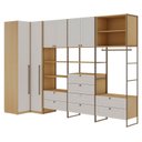 Ver imagem 2 de Guarda-Roupa Closet Metalon Industrial 100% MDF Infinity Branco/Savana