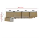 Ver imagem 5 de Guarda-Roupa Closet Metalon Industrial 100% MDF Infinity Branco/Savana