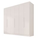 Ver imagem 2 de Guarda-Roupa Casal Malta 6 Portas 2 Gavetas Branco - Pnr Móveis