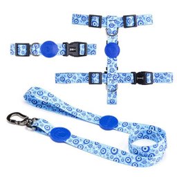 Conjunto Guia + Coleira + Peitoral Olho Grego - Prediletta - G - 1