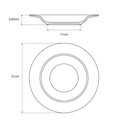 Ver imagem 4 de Conjunto 6 Pratos Fundos Porcelana Decorada 21cm Tramontina Fogli Mesa Posta Cozinha