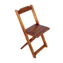 Ver imagem 2 de Conjunto de Mesa Dobrável de Madeira 70x110cm com 6 Cadeiras Imbuia