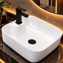 Ver imagem 1 de Cuba Sobrepor de Cerâmica para Banheiro/Lavabo 38x38x14 cm