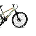 Ver imagem 2 de Bicicleta Colli Mônaco Aro 26 Disco 21 V Rapid Fire Cor Vermelho Tamanho do Quadro 13,5 Verde Milita