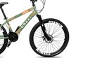 Ver imagem 2 de Bicicleta Colli Mônaco Aro 26 Disco 21 V Rapid Fire Cor Vermelho Tamanho do Quadro 13,5 Verde Milita
