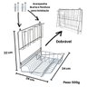 Escorredor de Pratos de Parede Suspenso Dobrável 10 Pratos - 3