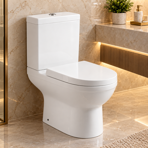 Vaso Sanitário Caixa Acoplada Cerâmica Smart Fit Branco Brilhante