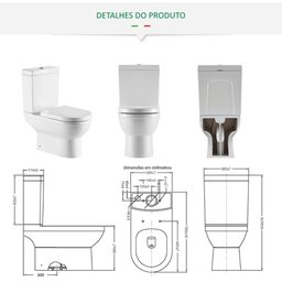 Vaso Sanitário Caixa Acoplada Smart Fit - 5