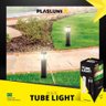 Poste Arandela Tube Light Janela Tampa Transp 39cm Preto - 7
