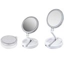 Ver imagem 1 de Espelho Maquiagem Luz Led Amplia 10X Dobravel Maquiagem