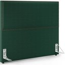 Ver imagem 1 de Cabeceira Box Casal Com Tachas 140 cm Vicenza L02 Bouclê Verde - Lyam Decor