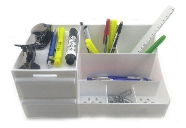 Organizador de Mesa, Escritório, Home Office Canetas, Lápis, Cosméticos, Maquiagem, Remédios e Jóias - 4