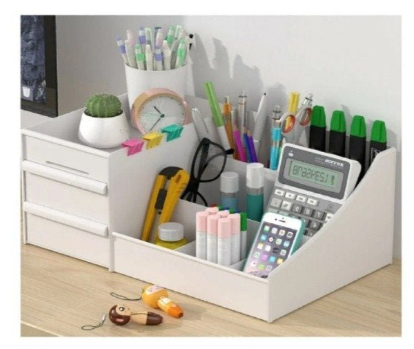 Organizador de Mesa, Escritório, Home Office Canetas, Lápis, Cosméticos, Maquiagem, Remédios e Jóias