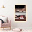 Ver imagem 4 de Espelho lapidado bisotê Iluminado com LED quente - 70x100cm