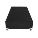 Ver imagem 4 de Cama Box Solteiro Suede Preto + Colchão Espuma D20 Preto Oriental Bueno Sono (52x88x188)