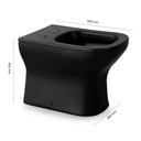 Ver imagem 3 de Vaso Sanitário Convencional Deca Axis P.47.94 Ébano Fosco