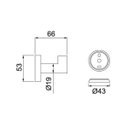 Ver imagem 3 de Cabide Lorenzetti 2060 N82 Loft Nickel
