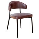 Ver imagem 5 de Cadeira de Jantar Estofada Kit 4 Chloe M25 Sintético Café - Mpozenato