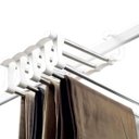 Ver imagem 3 de Cabide Para Calças Dobrável 5 Espaços Plástico E Aço Inox
