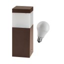 Ver imagem 6 de Poste Balizador Marrom 20cm para Jardim em Alumínio + LED Branco Quente ST2791