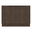 Ver imagem 5 de Balcão 120cm 2 Portas 1 Prateleira Interna Cozinha sem Tampo Lisboa Marrom/Avelã