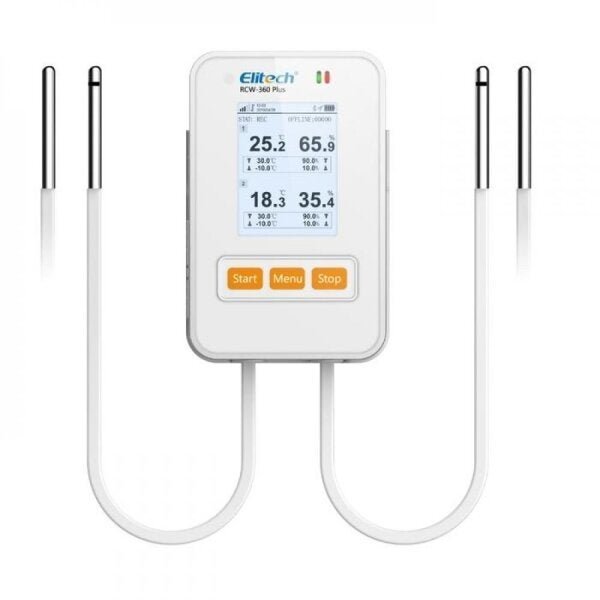 Elitech RCW-360PLUS Wifi 4G Temperatura Logger de datos de humedad