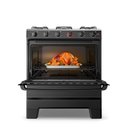 Ver imagem 3 de Fogão 5 Bocas Esmaltec F5iab5121 Ideal Super Mesa em Aço Inox Acendimento Automático Preto Bivolt