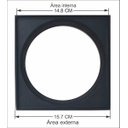 Ver imagem 2 de Base Porta Grelha Aluminio Preto 15x15 Cm