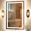 Ver imagem 3 de Espelho Retangular Jateado 60x80 3 Tons de Led