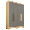 Ver imagem 2 de Guarda-roupa Casal 4 Portas 2 Gavetas França Espresso Móveis