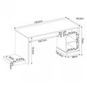 Ver imagem 7 de Mesa Gamer Escrivaninha DRX 3000 1 Gaveta 172cm Espresso Móveis