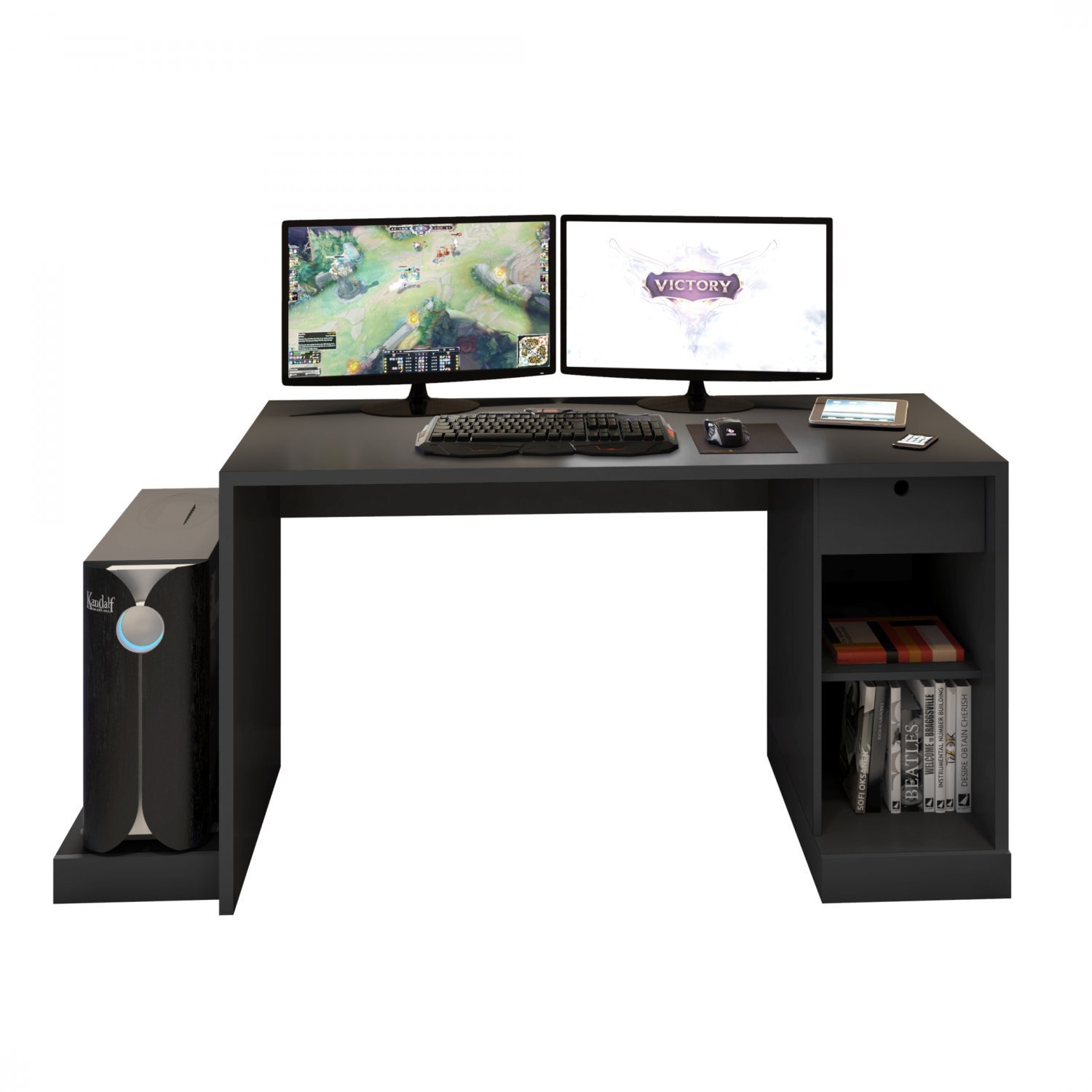 Mesa Gamer Escrivaninha DRX 3000 Espresso Móveis - 3