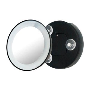 Espelho Maquiagem Aumento 15x Com Luz Ventosa Klass Vough