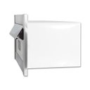 Ver imagem 3 de Caixa de Correio Carta F Inox Polido Brilhante Espelhado C Tarja Branca 20 Cm Profundidade