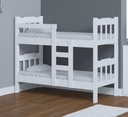 Ver imagem 1 de Beliche de Madeira Branca Solteiro Pérola Branco