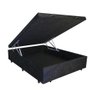 Base Cama Box Baú Blindado Casal Suede Preto 43x138x188 - 1