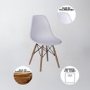 Ver imagem 3 de Sala de Jantar Mesa Eames Eiffel Preta 110cm com 4 Cadeiras Brancas - Up Home