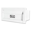 Ver imagem 1 de Caixa Correio Carta Luxo Hat Chapeu Branca Fosca 23 Cm Profundidade